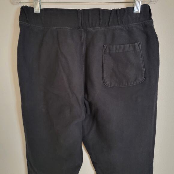 Viva La Bonita VLB Sz Large Black Sweat Pants Pockets GUC Elastic Waist Grunge - Picture 8 of 13